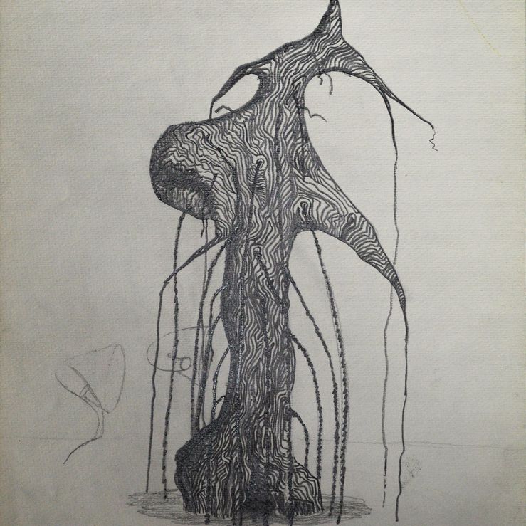 Human Tree - pencil on paper